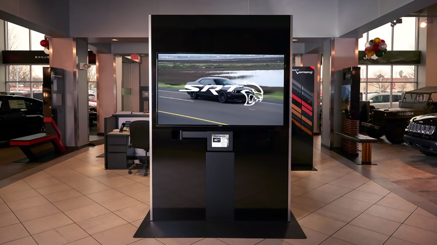 automotive showroom kiosk