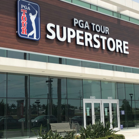 The outside of the PGA store