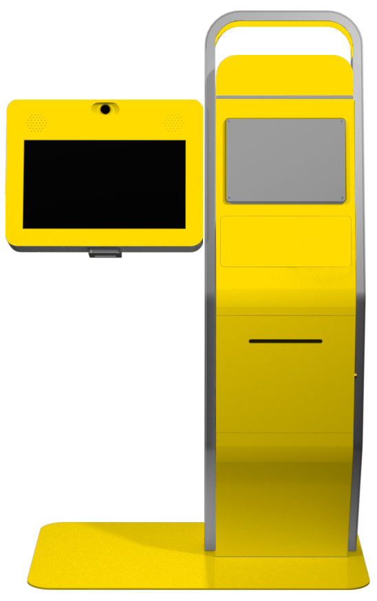 yellow pathway plus kiosk