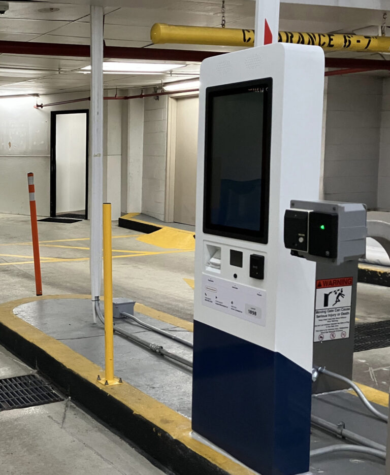 Parking garage kiosk